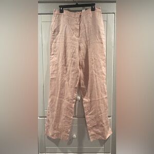 Zara Blush Pink Linen Lined pants.